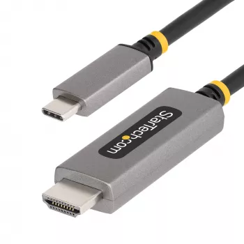 StarTech.com 10ft (3m) USB-C į HDMI adapterio kabelis, 8K 60Hz, 4K 144Hz, HDR10, USB Type-C į HDMI 2.1 vaizdo keitiklio kabelis, suderinamas su USB-C DP Alt Mode/USB4/Thunderbolt 3/4 - USB-C nešiojamas kompiuteris prie HDMI monitoriaus