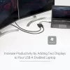 StarTech.com USB 3.0 į dvigubą HDMI adapteris, USB į 2x HDMI monitorių keitiklis, skirtas Windows (nepalaiko macOS/ChromeOS/Linux) – TAA