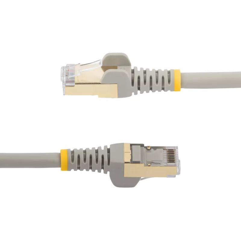 StarTech.com 1m CAT6a Ethernet kabelis - 10 Gigabit ekranuotas RJ45 100W PoE jungiamasis laidas - 10GbE STP tinklo laidas su įtempimo reljefu - pilkas, individualiai testuotas / laidai UL sertifikuoti / TIA