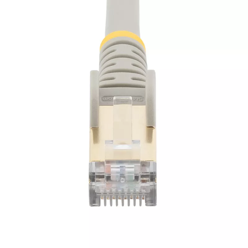 StarTech.com 1m CAT6a Ethernet kabelis - 10 Gigabit ekranuotas RJ45 100W PoE jungiamasis laidas - 10GbE STP tinklo laidas su įtempimo reljefu - pilkas, individualiai testuotas / laidai UL sertifikuoti / TIA