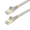 StarTech.com 1m CAT6a Ethernet kabelis - 10 Gigabit ekranuotas RJ45 100W PoE jungiamasis laidas - 10GbE STP tinklo laidas su įtempimo reljefu - pilkas, individualiai testuotas / laidai UL sertifikuoti / TIA