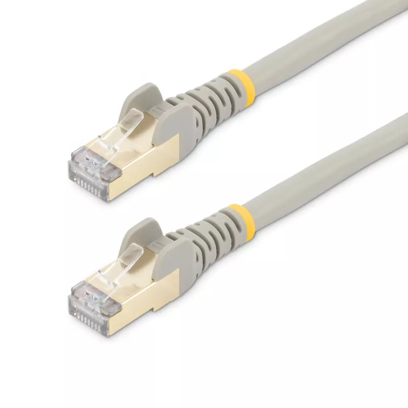 StarTech.com 1m CAT6a Ethernet kabelis - 10 Gigabit ekranuotas RJ45 100W PoE jungiamasis laidas - 10GbE STP tinklo laidas su įtempimo reljefu - pilkas, individualiai testuotas / laidai UL sertifikuoti / TIA