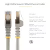 StarTech.com 1m CAT6a Ethernet kabelis - 10 Gigabit ekranuotas RJ45 100W PoE jungiamasis laidas - 10GbE STP tinklo laidas su įtempimo reljefu - pilkas, individualiai testuotas / laidai UL sertifikuoti / TIA