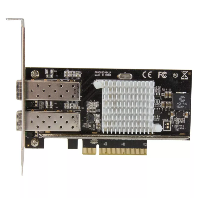 StarTech.com 2 prievadų 10G šviesolaidžio tinklo plokštė su atvirais SFP+ lizdais - PCIe, Intel lustas