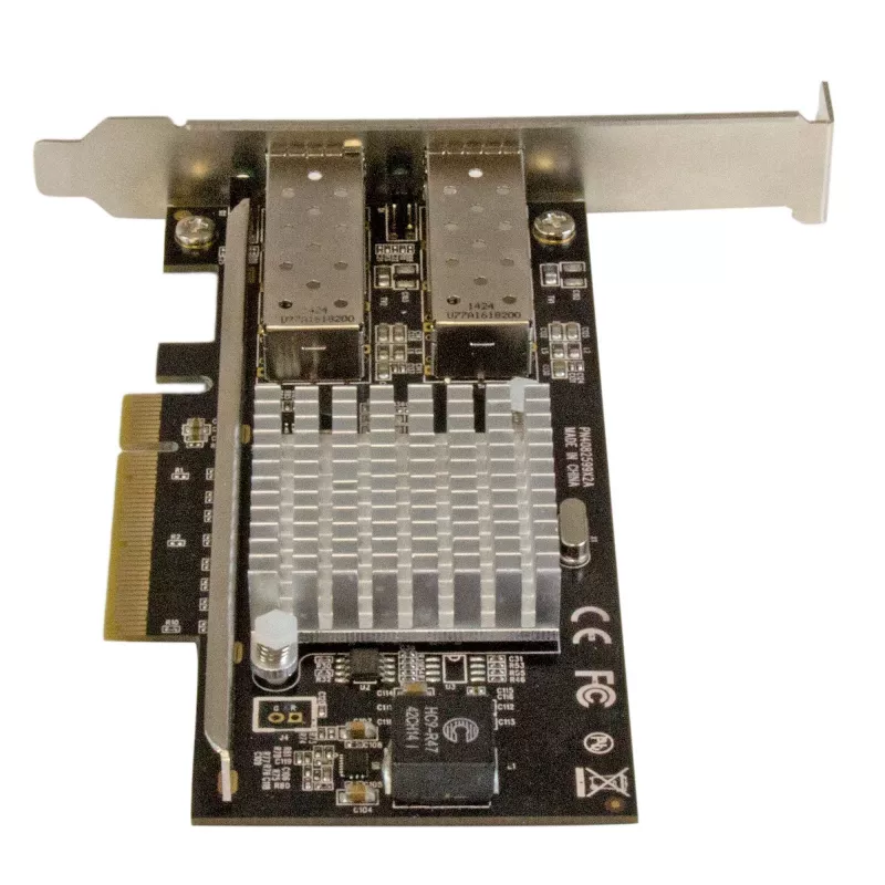 StarTech.com 2 prievadų 10G šviesolaidžio tinklo plokštė su atvirais SFP+ lizdais - PCIe, Intel lustas