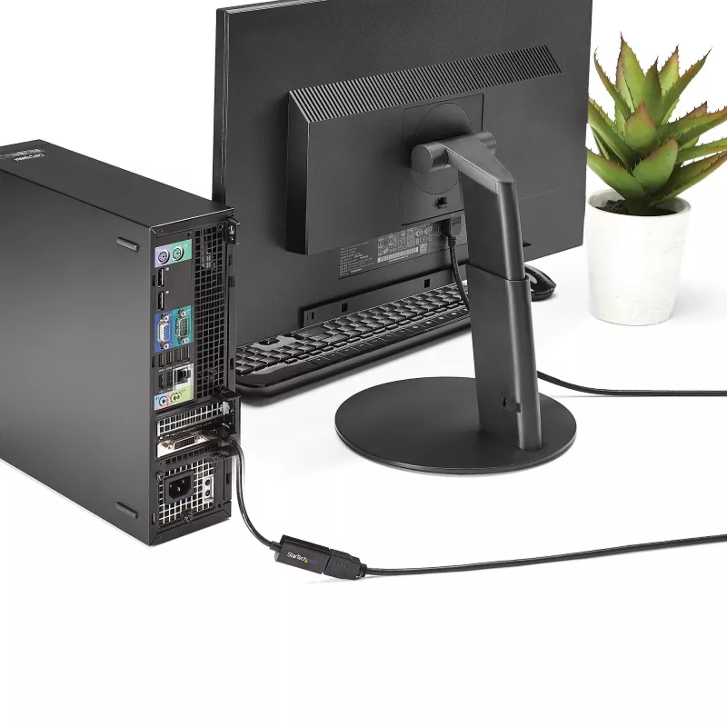 StarTech.com DP2HD4KS aktyvusis DisplayPort 1.2 į HDMI adapteris, 4K 30 Hz, vaizdo ir garso signalas, 0,15 m