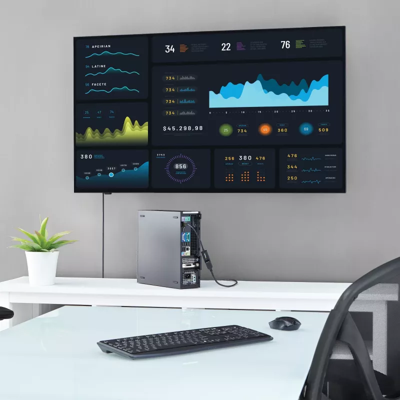 StarTech.com DP2HD4KS aktyvusis DisplayPort 1.2 į HDMI adapteris, 4K 30 Hz, vaizdo ir garso signalas, 0,15 m
