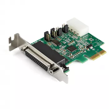StarTech.com 4 prievadų PCI Express RS232 nuosekliojo ryšio adapterio kortelė - PCIe RS232 nuosekliojo ryšio valdiklio kortelė - PCIe į nuoseklųjį DB9 - 16950 UART - žemo profilio plėtimosi kortelė - Windows/Linux - TAA