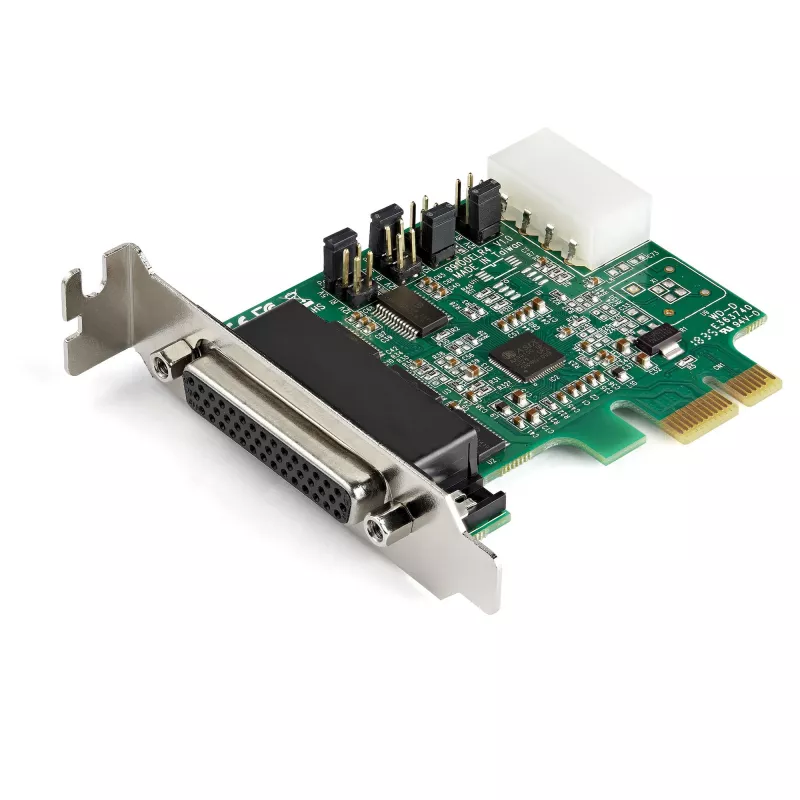 StarTech.com 4 prievadų PCI Express RS232 nuosekliojo ryšio adapterio kortelė - PCIe RS232 nuosekliojo ryšio valdiklio kortelė - PCIe į nuoseklųjį DB9 - 16950 UART - žemo profilio plėtimosi kortelė - Windows/Linux - TAA