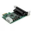 StarTech.com 4 prievadų PCI Express RS232 nuosekliojo ryšio adapterio kortelė - PCIe RS232 nuosekliojo ryšio valdiklio kortelė - PCIe į nuoseklųjį DB9 - 16950 UART - žemo profilio plėtimosi kortelė - Windows/Linux - TAA