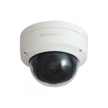 LevelOne GEMINI Fiksuoto Kupolo IP Tinklo Kamera, 4 megapikselių, H.265, 802.3af PoE, IR šviesos diodai, Vidiniam/Lauko naudojimui