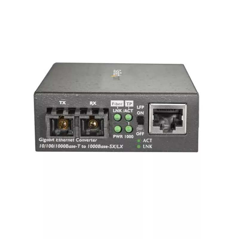 StarTech.com MCMGBSCMM055 – Gigabit Ethernet šviesolaidinis keitiklis, 550 m, 850 nm, SC, daugiamodis
