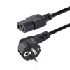 StarTech.com 1m maitinimo laidas, EU Schuko į C13, 18AWG, 250V 10A, juodas