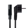 StarTech.com 1m maitinimo laidas, EU Schuko į C13, 18AWG, 250V 10A, juodas