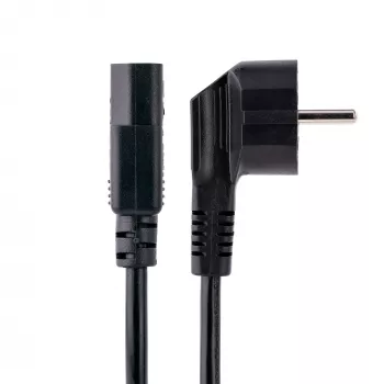 StarTech.com 1m maitinimo laidas, EU Schuko į C13, 18AWG, 250V 10A, juodas