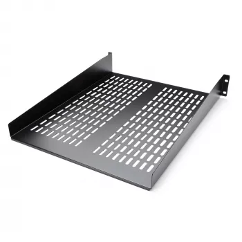 StarTech.com CABSHELF22V 2U ventiliuojama lentyna serverio stovui - 22 colių gylio, juoda
