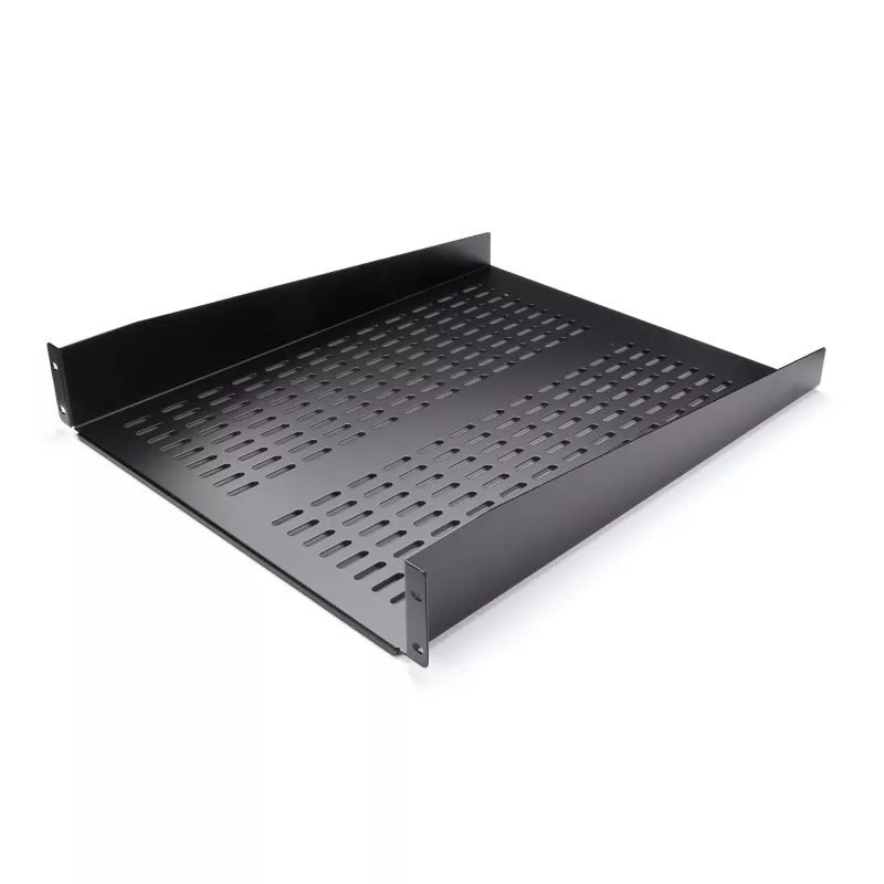 StarTech.com CABSHELF22V 2U ventiliuojama lentyna serverio stovui - 22 colių gylio, juoda