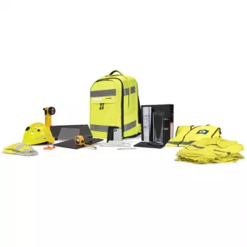 DICOTA Hi-Vis Backpack Yellow EN ISO 20471:2013 sertifikuota kuprinė