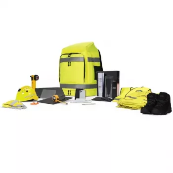 Kuprinė DICOTA Hi-Vis 65 L geltona fluorescencinė PET/TPU