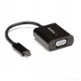 StarTech.com USB-C į VGA adapteris - juodas - 1080p - vaizdo keitiklis, skirtas MacBook Pro - USB C į VGA ekrano jungtis - atnaujinta versija CDP2VGAEC