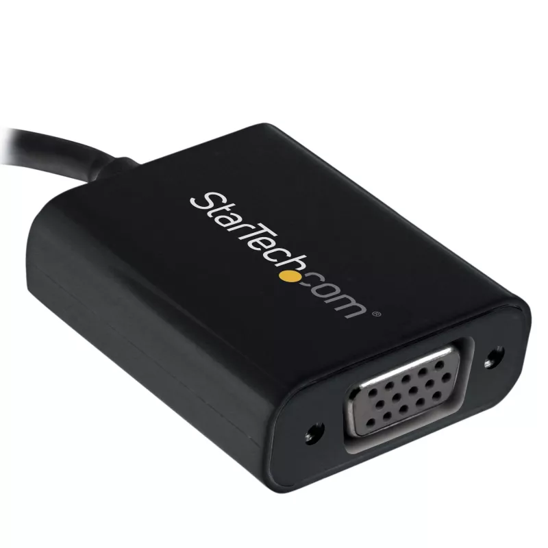StarTech.com USB-C į VGA adapteris - juodas - 1080p - vaizdo keitiklis, skirtas MacBook Pro - USB C į VGA ekrano jungtis - atnaujinta versija CDP2VGAEC