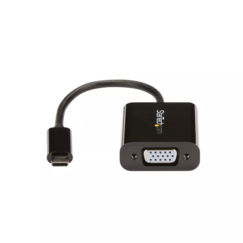 StarTech.com USB-C į VGA adapteris - juodas - 1080p - vaizdo keitiklis, skirtas MacBook Pro - USB C į VGA ekrano jungtis - atnaujinta versija CDP2VGAEC
