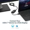 StarTech.com USB-C į VGA adapteris - juodas - 1080p - vaizdo keitiklis, skirtas MacBook Pro - USB C į VGA ekrano jungtis - atnaujinta versija CDP2VGAEC