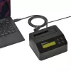 StarTech.com Vieno lizdo kietojo disko trynimo stotelė, atskiras HDD/SSD sanitizer, USB 3.0 į SATA II (3 Gbps), 9 trynimo režimai, LCD ekranas, saugus kietojo disko trynimo dokas, DB-9 spausdintuvo prievadas, TAA atitiktis