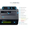 StarTech.com Vieno lizdo kietojo disko trynimo stotelė, atskiras HDD/SSD sanitizer, USB 3.0 į SATA II (3 Gbps), 9 trynimo režimai, LCD ekranas, saugus kietojo disko trynimo dokas, DB-9 spausdintuvo prievadas, TAA atitiktis