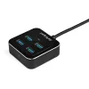 StarTech.com 4 prievadų USB C šakotuvas - USB-C į 4x USB-A prievadus - SuperSpeed 10Gbps USB 3.2 Gen 2 Type-C šakotuvas - maitinamas iš USB magistralės - nešiojamas/kompaktiškas USB-C į USB adapterio šakotuvas nešiojamam kompiuteriui - aliuminis