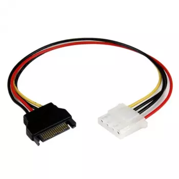 StarTech.com 12 colių SATA į LP4 maitinimo adapteris - F/M, SATA 15 kontaktų, Molex (4 kontaktų), 0,3048 m, Vyriškas, Moteriškas, Tiesus