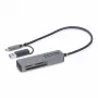 StarTech.com FCREADMICRO3V2 USB 3.0 universalus atminties kortelių skaitytuvas, SD/microSD/CompactFlash, USB-C su USB-A adapteriu, 5 Gbps