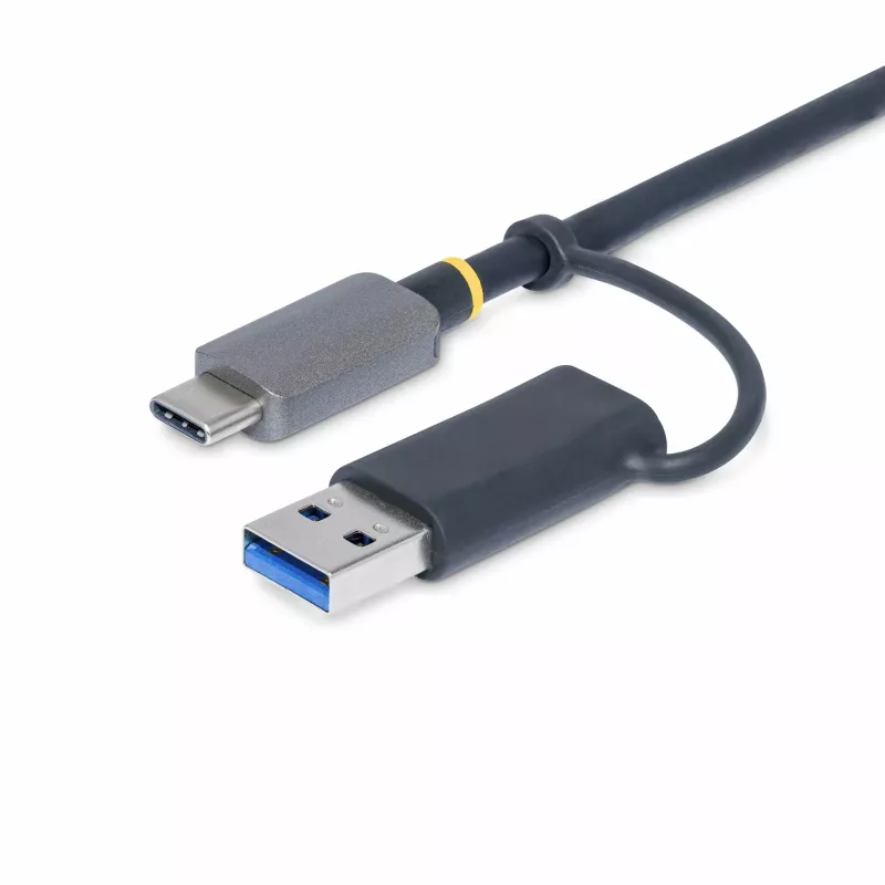StarTech.com FCREADMICRO3V2 USB 3.0 universalus atminties kortelių skaitytuvas, SD/microSD/CompactFlash, USB-C su USB-A adapteriu, 5 Gbps