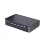 StarTech.com 4 prievadų DisplayPort KVM jungiklis, 8K 60Hz / 4K 144Hz, vienas ekranas, DP 1.4, 2x USB 3.0 prievadai, 4x USB 2.0 HID prievadai, mygtukinis ir klavišinis perjungimas, TAA atitiktis - OS nepriklausomas, metalinis korpusas
