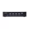 StarTech.com 4 prievadų DisplayPort KVM jungiklis, 8K 60Hz / 4K 144Hz, vienas ekranas, DP 1.4, 2x USB 3.0 prievadai, 4x USB 2.0 HID prievadai, mygtukinis ir klavišinis perjungimas, TAA atitiktis - OS nepriklausomas, metalinis korpusas
