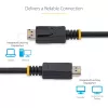 StarTech.com 50 cm DisplayPort 1.2 laidas - 4K x 2K Ultra HD VESA sertifikuotas DP laidas monitoriui - trumpas DP laidas su fiksatoriais