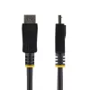 StarTech.com DISPL5M 5 m DisplayPort 1.2 kabelis su užraktais, 4K x 2K, HBR2, kištukas–kištukas, juodas