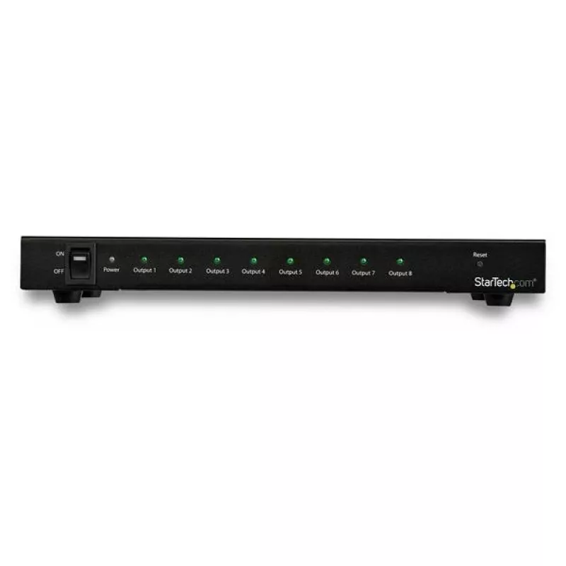 StarTech.com 8 prievadų 4K 60Hz HDMI skirstytuvas, HDMI, 8x HDMI, 3840 x 2160 pikseliai, juoda, 4K Ultra HD, 60 Hz