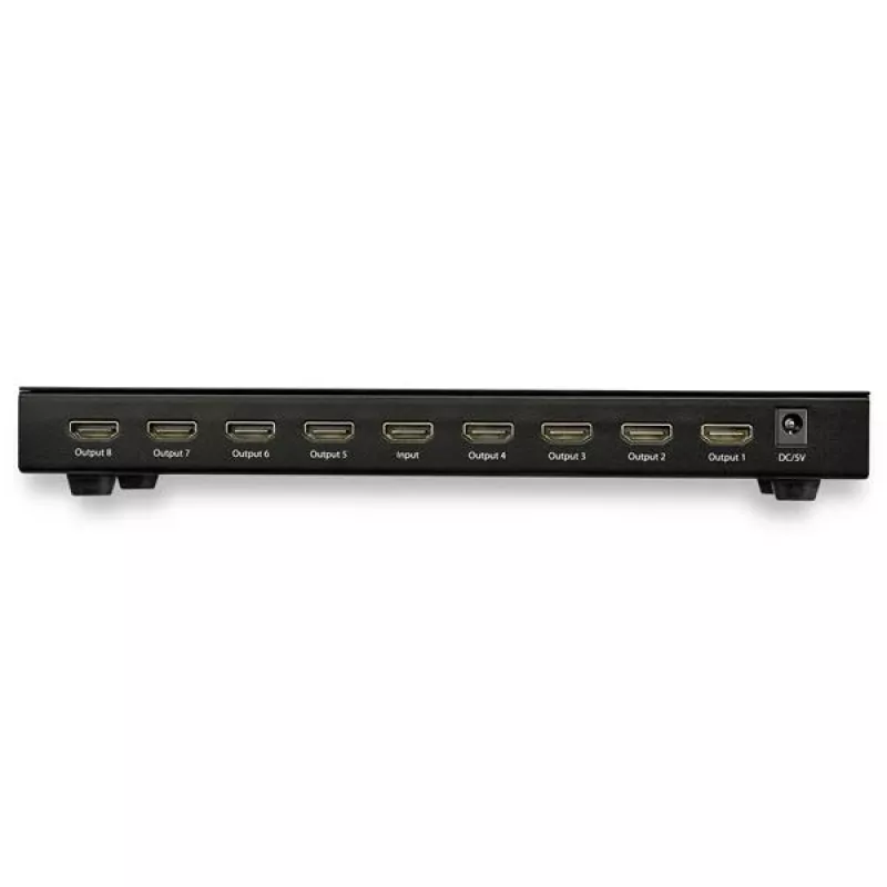 StarTech.com 8 prievadų 4K 60Hz HDMI skirstytuvas, HDMI, 8x HDMI, 3840 x 2160 pikseliai, juoda, 4K Ultra HD, 60 Hz