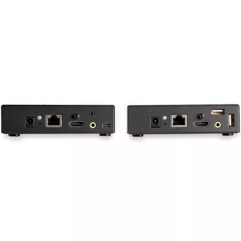 StarTech.com HDMI KVM ilgintuvas per IP tinklą – 4K 30Hz HDMI 2.0 ir USB per IP LAN arba Cat5e/Cat6 Ethernet kabeliu (100m/330ft) – nuotolinio KVM jungiklio/konsolės siųstuvas/imtuvas rinkinys