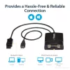 StarTech.com DP2DVID2 – aktyvus adapteris DisplayPort į DVI Dual Link, 2560x1600 60Hz, USB maitinimas, fiksuojanti jungtis