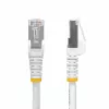 StarTech.com 10 m balta CAT8 Ethernet kabelis, RJ45, 25G/40G, 2000 MHz, 100W PoE++, S/FTP, 26AWG gryna vario viela, LSZH, ekranuotas tinklo laidininkas su įtempimo reljefais, individualiai išbandytas