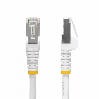 StarTech.com 10 m balta CAT8 Ethernet kabelis, RJ45, 25G/40G, 2000 MHz, 100W PoE++, S/FTP, 26AWG gryna vario viela, LSZH, ekranuotas tinklo laidininkas su įtempimo reljefais, individualiai išbandytas