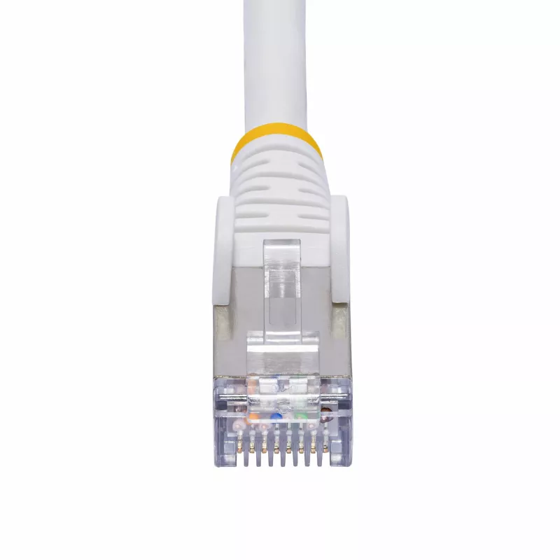 StarTech.com 10 m balta CAT8 Ethernet kabelis, RJ45, 25G/40G, 2000 MHz, 100W PoE++, S/FTP, 26AWG gryna vario viela, LSZH, ekranuotas tinklo laidininkas su įtempimo reljefais, individualiai išbandytas