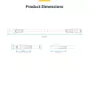 StarTech.com 10 m balta CAT8 Ethernet kabelis, RJ45, 25G/40G, 2000 MHz, 100W PoE++, S/FTP, 26AWG gryna vario viela, LSZH, ekranuotas tinklo laidininkas su įtempimo reljefais, individualiai išbandytas