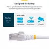 StarTech.com 10 m balta CAT8 Ethernet kabelis, RJ45, 25G/40G, 2000 MHz, 100W PoE++, S/FTP, 26AWG gryna vario viela, LSZH, ekranuotas tinklo laidininkas su įtempimo reljefais, individualiai išbandytas