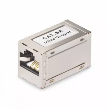 StarTech.com Ekranuotas RJ45 jungiklis, Inline Cat6a jungtis, Moteriškas į moterišką (F/F) T568B kontaktų išdėstymas, Ekranuotas Ethernet kabelio prailginimas
