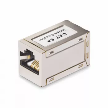 StarTech.com Ekranuotas RJ45 jungiklis, Inline Cat6a jungtis, Moteriškas į moterišką (F/F) T568B kontaktų išdėstymas, Ekranuotas Ethernet kabelio prailginimas