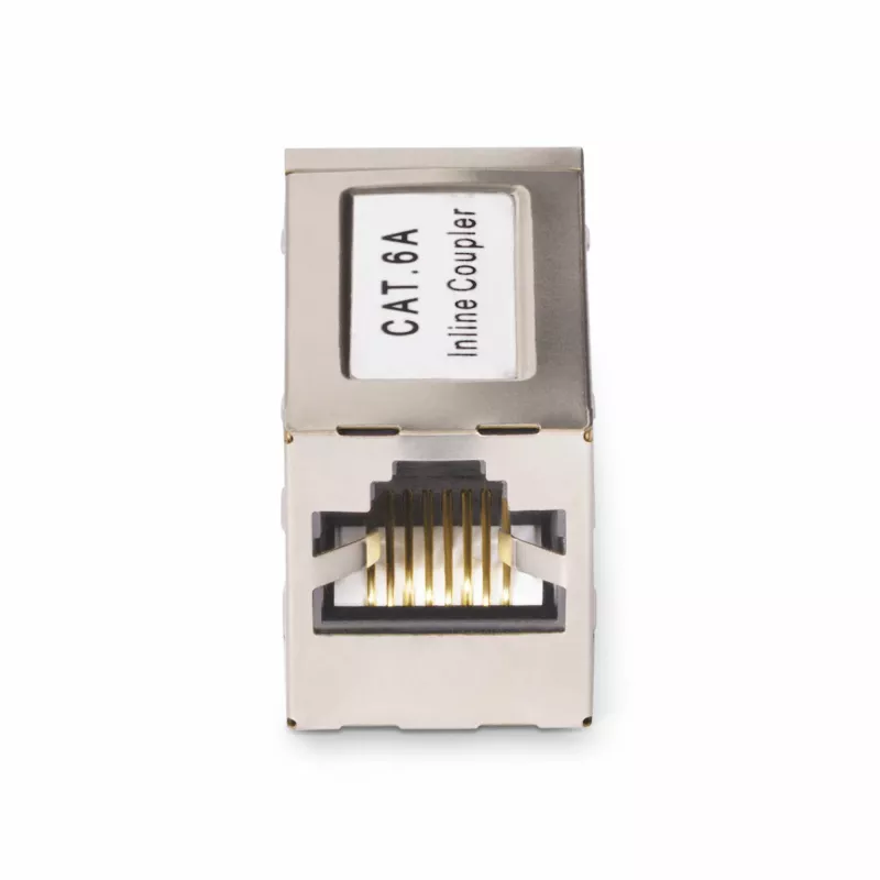 StarTech.com Ekranuotas RJ45 jungiklis, Inline Cat6a jungtis, Moteriškas į moterišką (F/F) T568B kontaktų išdėstymas, Ekranuotas Ethernet kabelio prailginimas