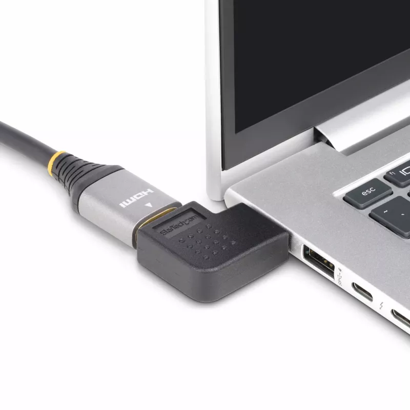 StarTech.com 90° Horizontalus HDMI 2.0 Adapteris, Kištukas į Lizdą, 4K 60Hz, 18Gbps
